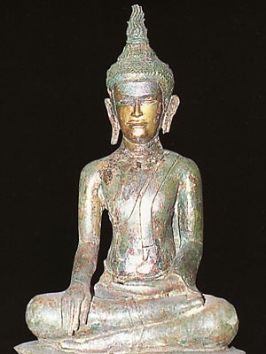 Sitting Buddha, Subduing Mara, U-Thong Style