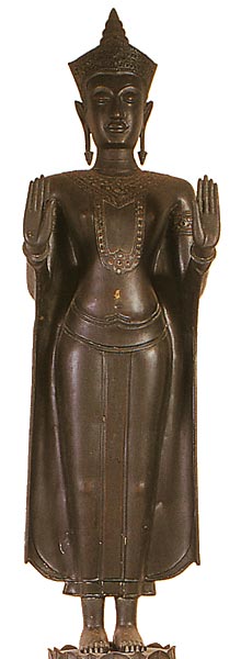 Standing Buddha Image, Ayutthaya style, Calming the Ocean